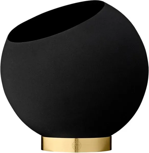 AYTM GLOBE Blumentopf Schwarz Ø21 cm