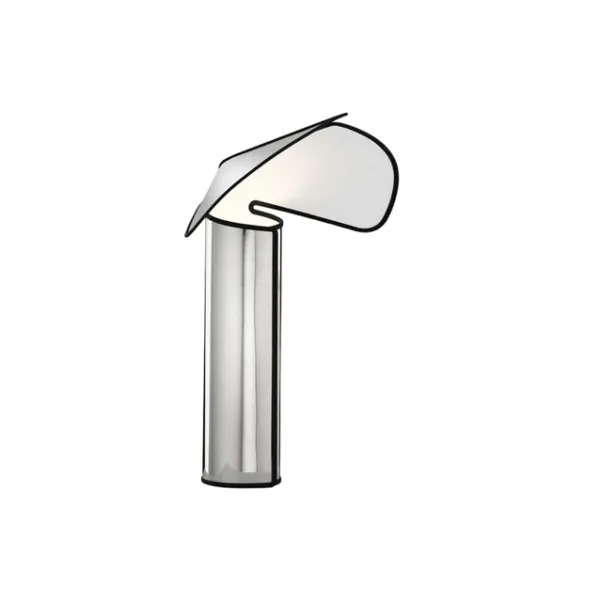 Flos Chiara Tischleuchte Aluminium mit grauem Rand