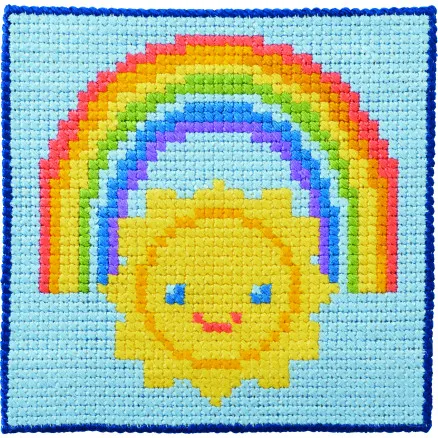 Permin Kinder-Stickset Stramaj Sonne 25x25cm