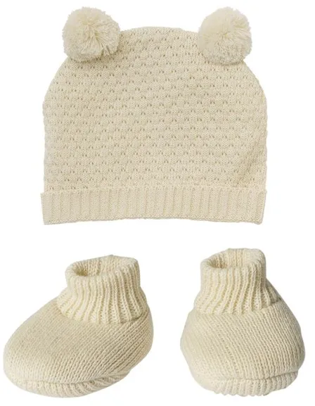 Heless Puppen-Strickset Bio-Baumwolle Set 35-45 cm