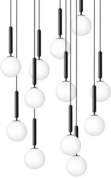 Nuura Miira 13 Kronleuchter Opal Weiß Klein