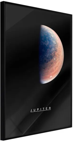 ARTGEIST Poster mit Rahmen - Das Sonnensystem: Schwarzer Jupiter 30x45