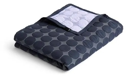 HAY Mega Dot Organic Bettüberwurf 260x260 Midnight Blue