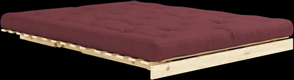 Karup Design Roots Schlafsofa mit Matratze 160x200 710 Bordeaux/Kiefernholz