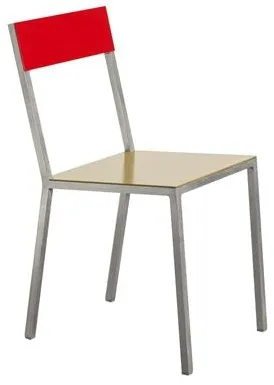 Valerie Objects Alu Esszimmerstuhl Curry/Rot