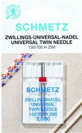 Schmetz Zwillingsnähnadeln 130/705 H-Zwi Gr. 4,0-80 - 2 Stk.