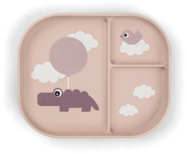 Foodie geteilte Teller Happy clouds Puder