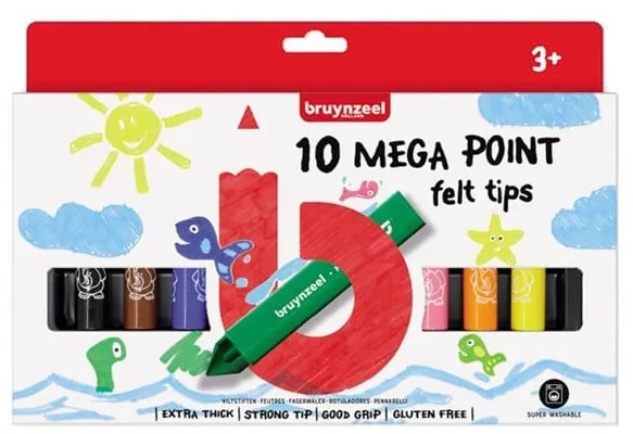 Bruynzeel Kids Mega Filzstifte 10 Stk.