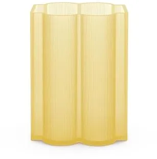 Kartell Okra Niedrige Gelbe Vase