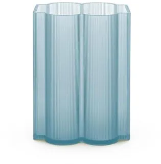 Kartell Okra Niedrige Vase Himmelblau